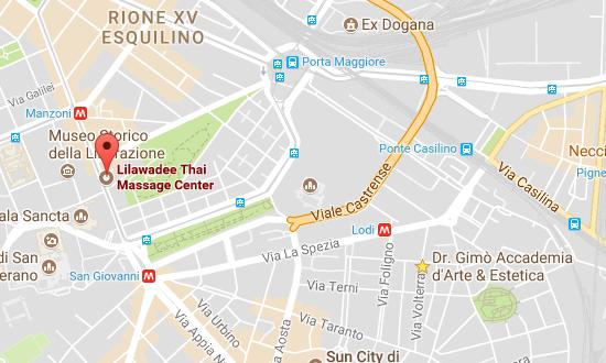 Indicazioni per il centro massaggi Lilawadee a Roma